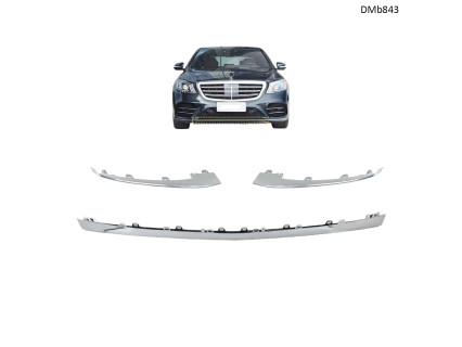 Bandă cromată tuning pentru bara față Mercedes Clasa S W222 2018–2020 - DMb843 - Sellzone.bg Bandă cromată tuning pentru bara față Mercedes Clasa S W222 2018–2020 - DMb843