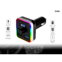 Transmițător FM Bluetooth de ultimă generație cu două porturi USB - DU68 - Sellzone.bg Transmițător FM Bluetooth de ultimă generație cu două porturi USB - DU68