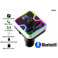 Transmițător FM Bluetooth color pentru mașină - DU69 - Sellzone.bg Transmițător FM Bluetooth color pentru mașină - DU69