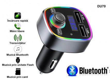 Transmițător Bluetooth FM auto - DU70 - Sellzone.bg Transmițător Bluetooth FM auto - DU70