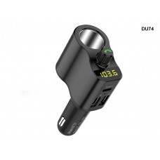 Transmițător radio FM Bluetooth pentru brichetă auto, type C - DU74 - Sellzone.bg Transmițător radio FM Bluetooth pentru brichetă auto, type C - DU74