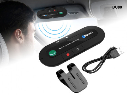 Transmițător FM Bluetooth pentru parasolar auto, timp de convorbire 10 ore - DU80 - Sellzone.bg Transmițător FM Bluetooth pentru parasolar auto, timp de convorbire 10 ore - DU80