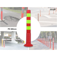 Stalp reflectorizant portocaliu de avertizare de PE 68 cm  - DUa29 - Sellzone.bg Stalp reflectorizant portocaliu de avertizare de PE 68 cm  - DUa29