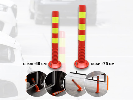 Stâlp reflectorizant portocaliu de avertizare cu flexibilitate de PU 68cm 75 cm - DUa30 DUa31 - Sellzone.bg Stâlp reflectorizant portocaliu de avertizare cu flexibilitate de PU 68cm 75 cm - DUa30 DUa31
