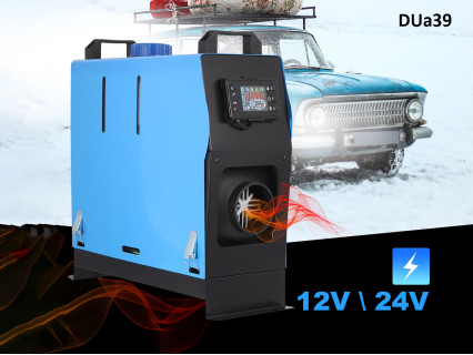 Model puternic, incalzitor diesel auto alimentare cu LCD ecran si telecomanda 12/24 V – DUa39