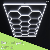 Iluminat cu LED pentru garaj, fagure strălucitor masiv pentru lounge 2,4m * 4,8m - DUa41 - Sellzone.bg Iluminat cu LED pentru garaj, fagure strălucitor masiv pentru lounge 2,4m * 4,8m - DUa41