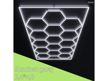 Iluminat cu LED pentru garaj, fagure strălucitor masiv pentru lounge 2,4m * 4,8m - DUa41 - Sellzone.bg Iluminat cu LED pentru garaj, fagure strălucitor masiv pentru lounge 2,4m * 4,8m - DUa41