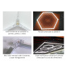 Iluminare LED pentru tavan și garaj cu elemente Honeycomb – DUa577 - Изображение 3 - Sellzone.bg Iluminare LED pentru tavan și garaj cu elemente Honeycomb – DUa577 - Изображение 3