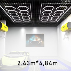 Iluminare LED cu hexagoane Fagure pentru tavan si garaj - DUa578 - Sellzone.bg Iluminare LED cu hexagoane Fagure pentru tavan si garaj - DUa578