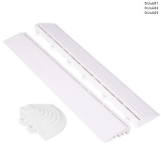 Margine / capăt / colț alb pentru lateralul pardoselii modulare din PVC - DUa607/8/9 - Sellzone.bg Margine / capăt / colț alb pentru lateralul pardoselii modulare din PVC - DUa607/8/9