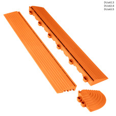 Margine / capăt / colț portocaliu pentru lateralul pardoselii modulare din PVC - DUa613/14/15 - Sellzone.bg Margine / capăt / colț portocaliu pentru lateralul pardoselii modulare din PVC - DUa613/14/15
