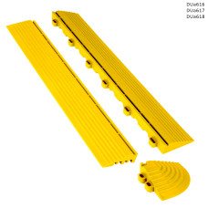 Margine / capăt / colț galben pentru lateralul pardoselii modulare din PVC - DUa616/17/18 - Sellzone.bg Margine / capăt / colț galben pentru lateralul pardoselii modulare din PVC - DUa616/17/18