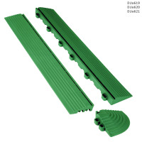 Margine / capăt / colț verde închis pentru partea laterală a pardoselii modulare din PVC - DUa619/20/21 - Sellzone.bg Margine / capăt / colț verde închis pentru partea laterală a pardoselii modulare din PVC - DUa619/20/21
