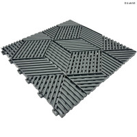 Plăci PVC pardoseala modulare de garaj – design 3D gri - DUa640 - Sellzone.bg Plăci PVC pardoseala modulare de garaj – design 3D gri - DUa640