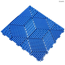 Plăci PVC pentru pardoseli modulare de garaj – design 3D albastru - DUa641 - Sellzone.bg Plăci PVC pentru pardoseli modulare de garaj – design 3D albastru - DUa641