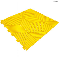Gresie modulară din PVC pentru garaje – design 3D galben – DUa644 - Sellzone.bg Gresie modulară din PVC pentru garaje – design 3D galben – DUa644