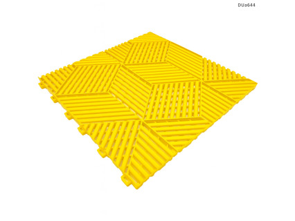 Gresie modulară din PVC pentru garaje – design 3D galben – DUa644 - Sellzone.bg Gresie modulară din PVC pentru garaje – design 3D galben – DUa644