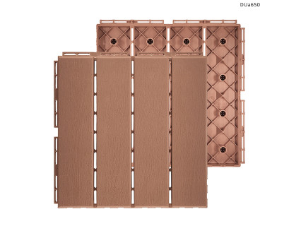 Dale de decking pentru terasă, curte și grădină – pardoseală modulară maro – DUa650 - Sellzone.bg Dale de decking pentru terasă, curte și grădină – pardoseală modulară maro – DUa650