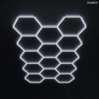 14 x Iluminare LED hexagonală tip fagure pentru detailing auto, casă și garaj  – DUa654 - Sellzone.bg 14 x Iluminare LED hexagonală tip fagure pentru detailing auto, casă și garaj  – DUa654
