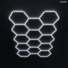 14 x Iluminare LED hexagonală tip fagure pentru detailing auto, casă și garaj  – DUa654 - Sellzone.bg 14 x Iluminare LED hexagonală tip fagure pentru detailing auto, casă și garaj  – DUa654