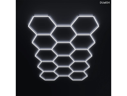 14 x Iluminare LED hexagonală tip fagure pentru detailing auto, casă și garaj  – DUa654 - Sellzone.bg 14 x Iluminare LED hexagonală tip fagure pentru detailing auto, casă și garaj  – DUa654