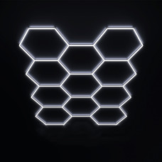 11 x Panouri hexagonale, iluminare LED tip fagure pentru casă, garaj și atelier - DUa655 - Sellzone.bg 11 x Panouri hexagonale, iluminare LED tip fagure pentru casă, garaj și atelier - DUa655