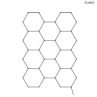 11 x Panouri hexagonale, iluminare LED tip fagure pentru casă, garaj și atelier - DUa655 - Изображение 1 - Sellzone.bg 11 x Panouri hexagonale, iluminare LED tip fagure pentru casă, garaj și atelier - DUa655 - Изображение 1