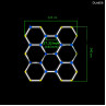 Iluminat modular tip fagure  – 8 x lumini hexagonale pentru detalii și decor – DUa656 - Изображение 3 - Sellzone.bg Iluminat modular tip fagure  – 8 x lumini hexagonale pentru detalii și decor – DUa656 - Изображение 3