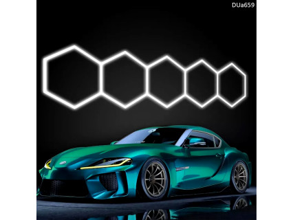 Iluminare liniară LED Fagure- 5 hexagoane pentru garaj și detailing auto - DUa659 - Sellzone.bg Iluminare liniară LED Fagure- 5 hexagoane pentru garaj și detailing auto - DUa659