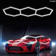 Iluminat liniar LED „Fagure ” - 3 hexagoane pentru garaj și piese auto - DUa660 - Sellzone.bg Iluminat liniar LED „Fagure ” - 3 hexagoane pentru garaj și piese auto - DUa660