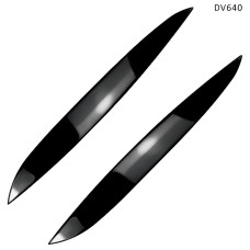 Pleoape faruri negre pentru Volkswagen GOLF 4 1997-2005 - DV640