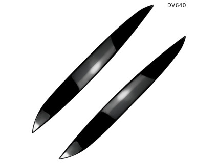 Pleoape faruri negre pentru Volkswagen GOLF 4 1997-2005 - DV640