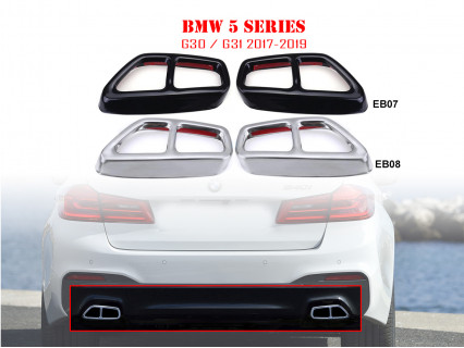 Autocolante metalice duble eșapament pentru BMW 5 G30 G31 - EB07/EB08 - Sellzone.bg Autocolante metalice duble eșapament pentru BMW 5 G30 G31 - EB07/EB08