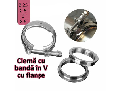 Kit de flanșe din oțel cu bandă în V 2,25" 2,5" 3" 3,5 - EU31-34 - Sellzone.bg Kit de flanșe din oțel cu bandă în V 2,25" 2,5" 3" 3,5 - EU31-34