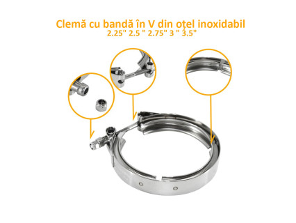 304 Clemă bandă din oțel inoxidabil cu bandă în V 2,25" 2,5" 2,75" 3" 3,5" - EU35-39 - Sellzone.bg 304 Clemă bandă din oțel inoxidabil cu bandă în V 2,25" 2,5" 2,75" 3" 3,5" - EU35-39