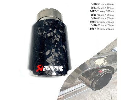 Tips Akrarovic forjat "Forged" din carbon lucios cu metal gri – Ed10-17 - Sellzone.bg Tips Akrarovic forjat "Forged" din carbon lucios cu metal gri – Ed10-17