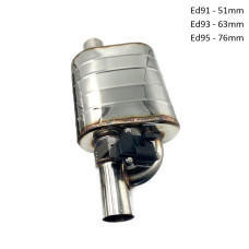 Tava de evacuare dreapta cu supapă, toba de eșapament și telecomandă 51 /63 /76MM -Ed91-Ed95 - Sellzone.bg Tava de evacuare dreapta cu supapă, toba de eșapament și telecomandă 51 /63 /76MM -Ed91-Ed95