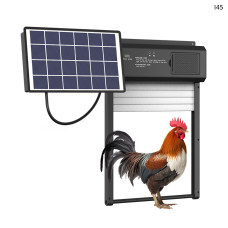 Ușă pentru coteț de găini cu deschidere și închidere automată cu panou solar – I45 - Sellzone.bg Ușă pentru coteț de găini cu deschidere și închidere automată cu panou solar – I45
