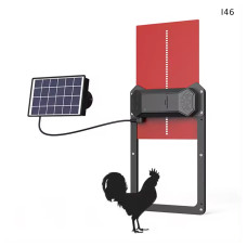 Ușă solară automată pentru coș de găini roșie - I46 - Sellzone.bg Ușă solară automată pentru coș de găini roșie - I46