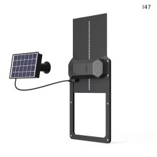 Ușă solară automată pentru coș de găini, neagra - I47 - Sellzone.bg Ușă solară automată pentru coș de găini, neagra - I47