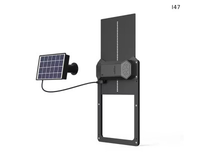Ușă solară automată pentru coș de găini, neagra - I47 - Sellzone.bg Ușă solară automată pentru coș de găini, neagra - I47