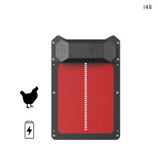 Ușă automată pentru coșul de găini cu baterii, rosie - I48 - Sellzone.bg Ușă automată pentru coșul de găini cu baterii, rosie - I48