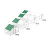 Coteț metalic pentru păsări și animale cu acoperiș 2x2.8m - I976 - Изображение 3 - Sellzone.bg Coteț metalic pentru păsări și animale cu acoperiș 2x2.8m - I976 - Изображение 3
