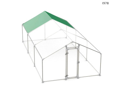 Cușcă metalică cu acoperiș – pentru păsări și animale domestice, 6x2.8m - I978 - Sellzone.bg Cușcă metalică cu acoperiș – pentru păsări și animale domestice, 6x2.8m - I978
