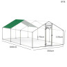 Cușcă metalică cu acoperiș – pentru păsări și animale domestice, 6x2.8m - I978 - Изображение 2 - Sellzone.bg Cușcă metalică cu acoperiș – pentru păsări și animale domestice, 6x2.8m - I978 - Изображение 2