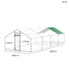 Cușcă mare metalică modulară cu acoperiș – pentru păsări și animale, 8x2.8m - I979 - Изображение 2 - Sellzone.bg Cușcă mare metalică modulară cu acoperiș – pentru păsări și animale, 8x2.8m - I979 - Изображение 2