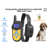 Guler electronic de dresaj pentru câini cu Walkie Talkie și rază de acțiune de 1000 m - KI14 KI15 - Sellzone.bg Guler electronic de dresaj pentru câini cu Walkie Talkie și rază de acțiune de 1000 m - KI14 KI15