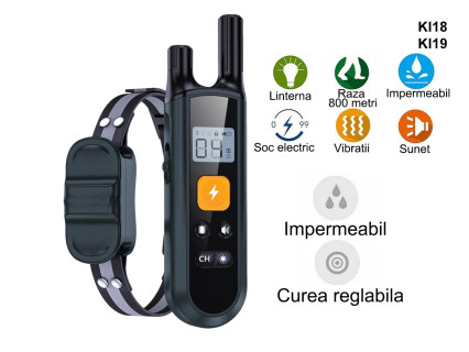 Guler electronic rezistent la apă cu telecomandă și rază de acțiune de 800 m - KI18/KI19 - Sellzone.bg Guler electronic rezistent la apă cu telecomandă și rază de acțiune de 800 m - KI18/KI19