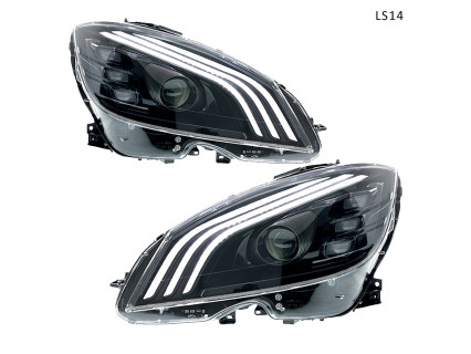 Tuning faruri LED pentru Mercedes C W204 Pre-Facelift 2007-2010 - LS14