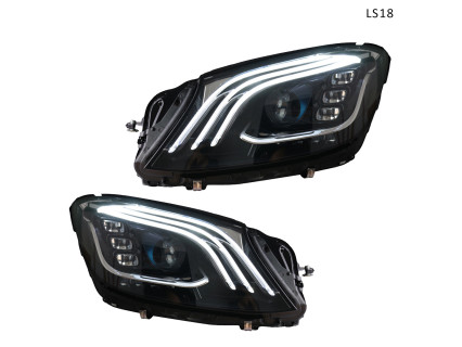 Faruri facelift tuning LED Mercedes S W222 2014-2017 animatie – LS18